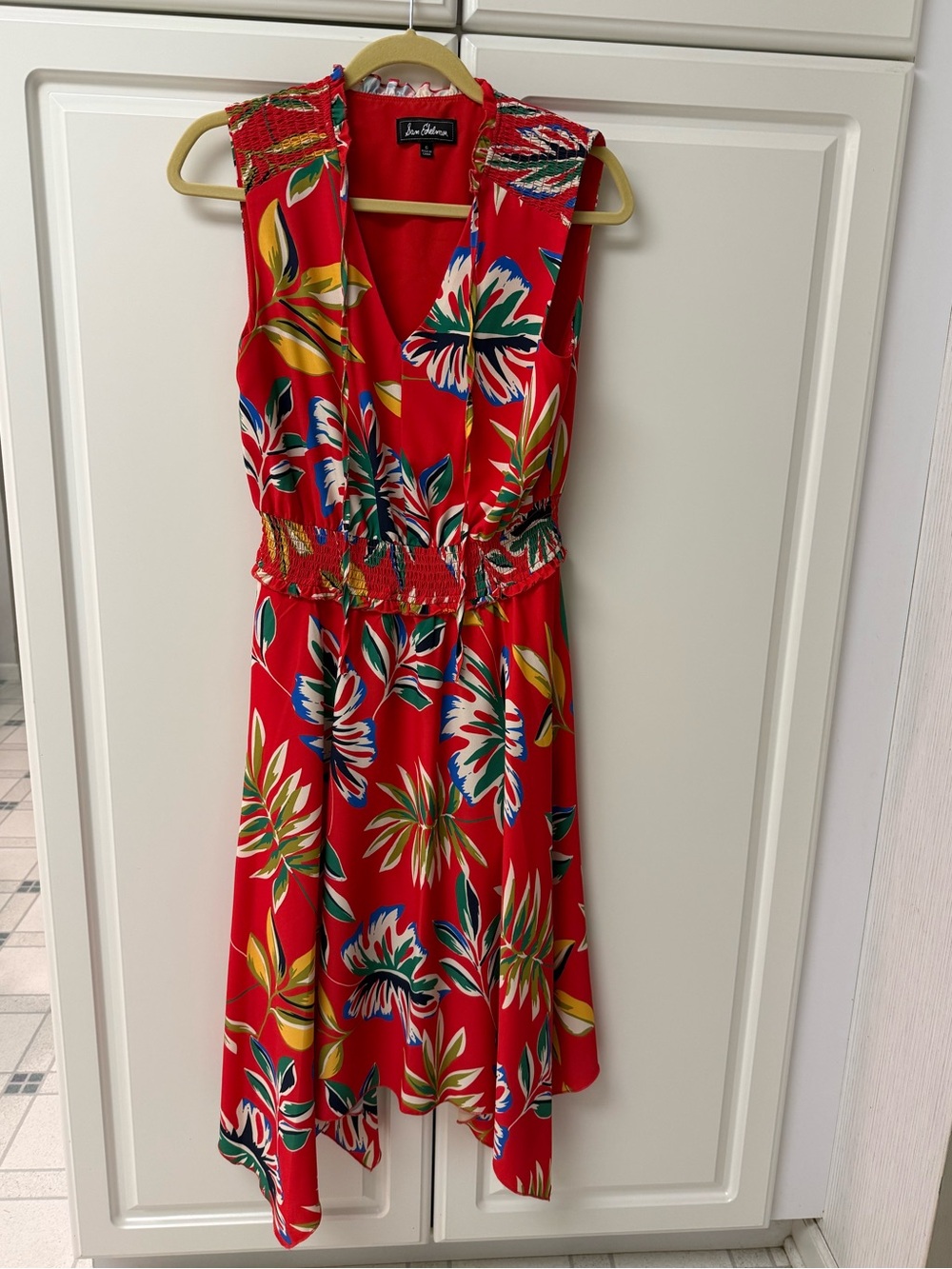 Sam Edelman Red Tropical-Print dress